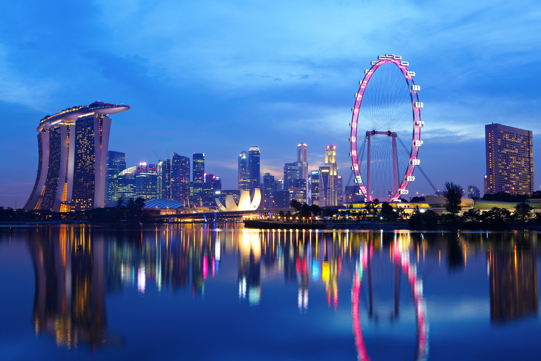 Photograph of Singapore cityscape